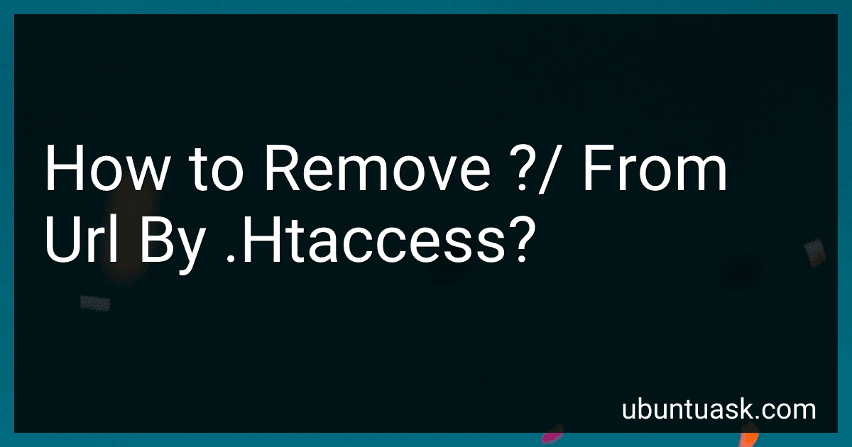 How to Remove ?/ From Url By .Htaccess? image