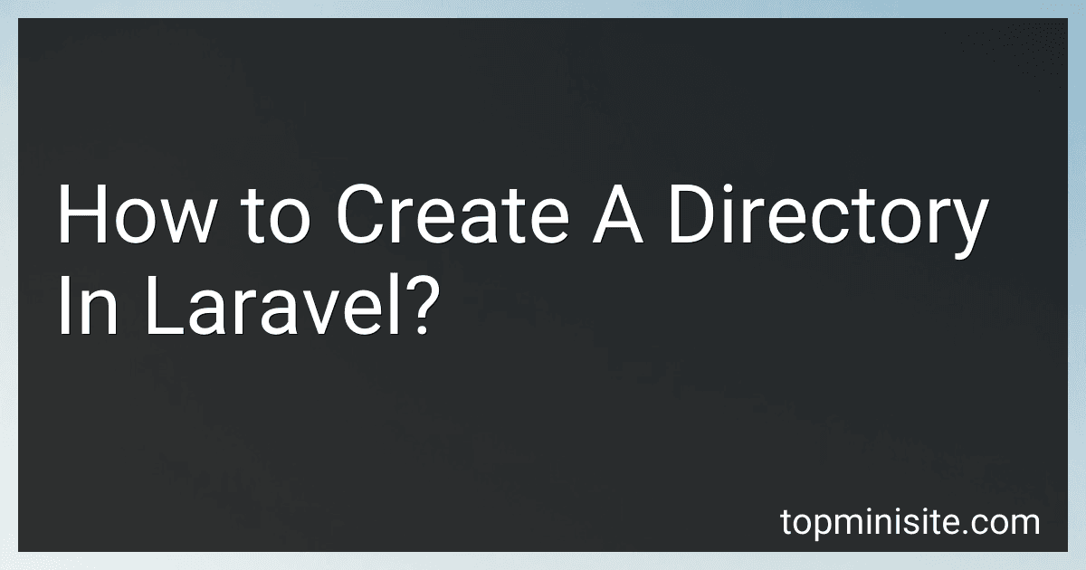 How to Create A Directory In Laravel? image