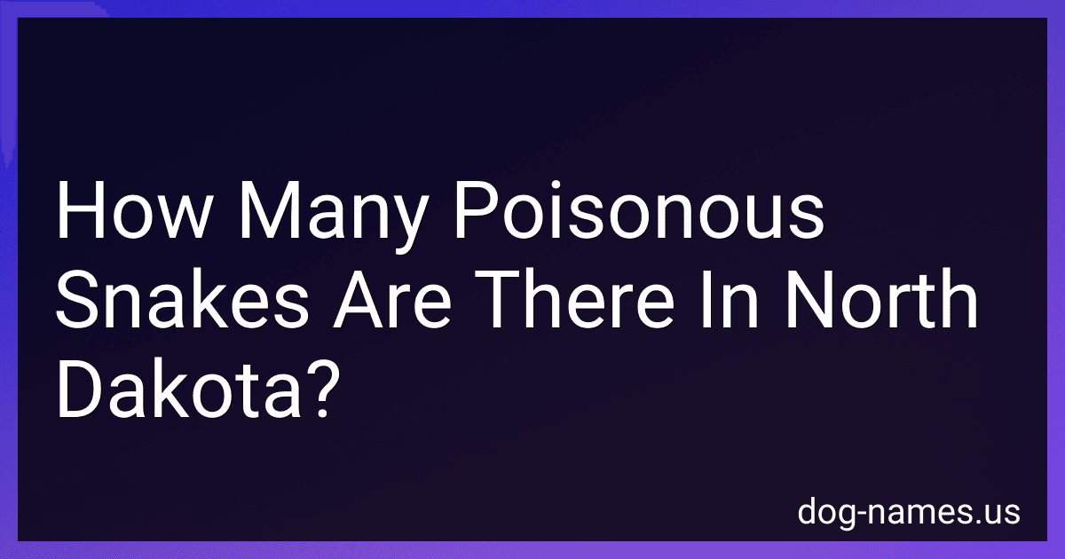 How Many Poisonous Snakes Are There In North Dakota? preview