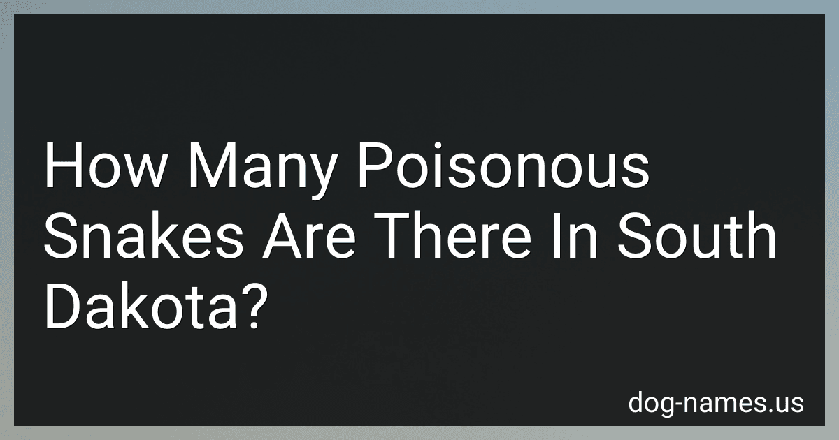 How Many Poisonous Snakes Are There In South Dakota? preview