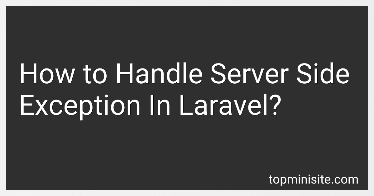 How to Handle Server Side Exception In Laravel? image