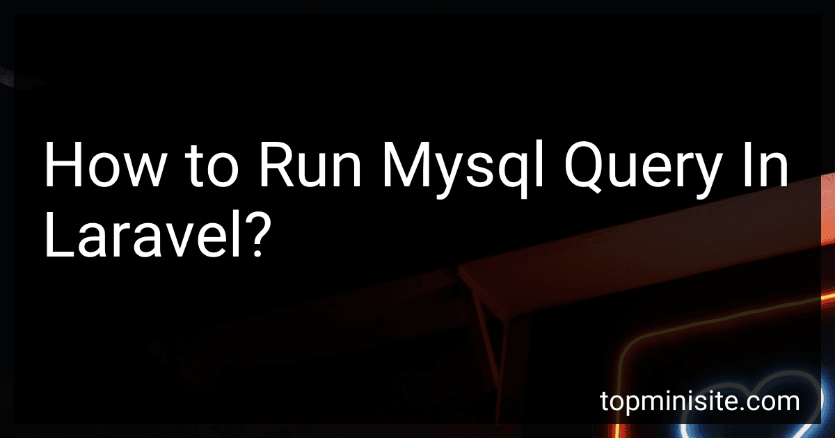 How to Run Mysql Query In Laravel? image