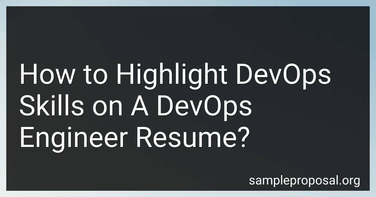How to Highlight DevOps Skills on A DevOps Engineer Resume? image