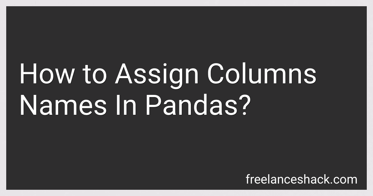How to Assign Columns Names In Pandas? image