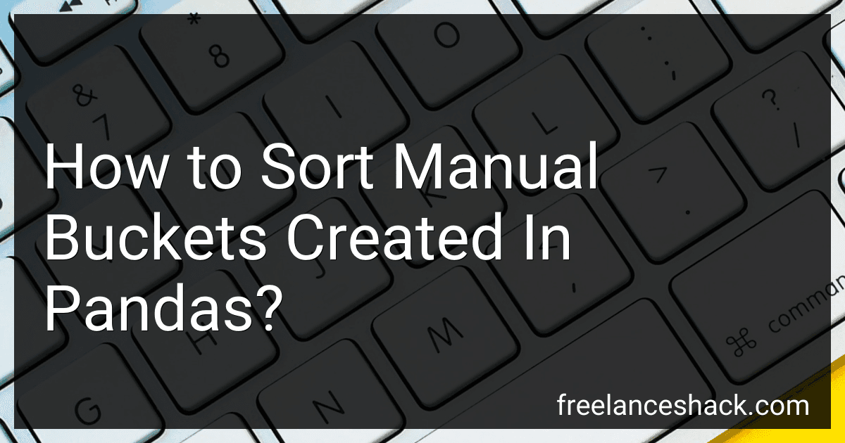 How to Sort Manual Buckets Created In Pandas? image