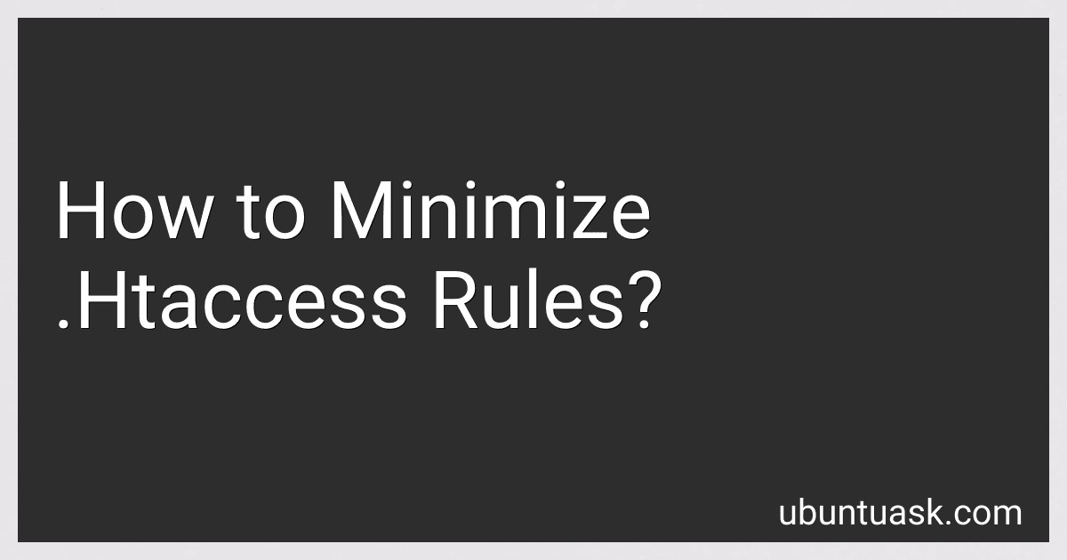 How to Minimize .Htaccess Rules? image