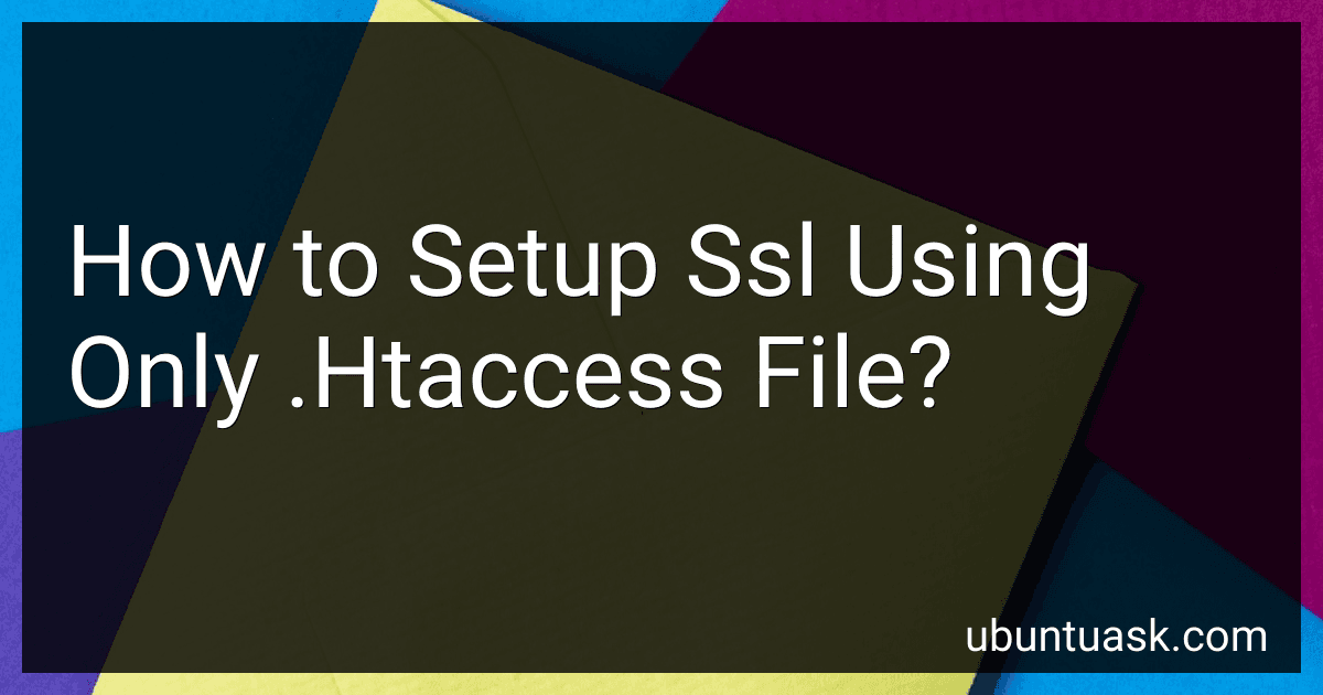 How to Setup Ssl Using Only .Htaccess File? image