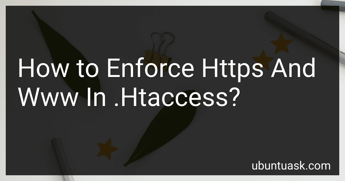 How to Enforce Https And Www In .Htaccess? image