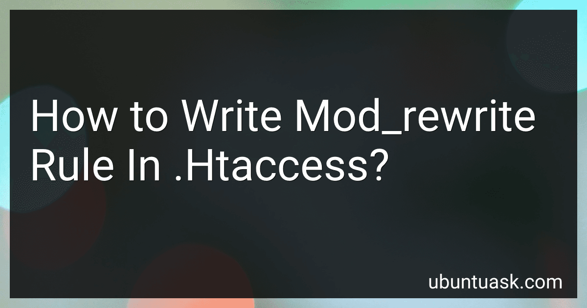 How to Write Mod_rewrite Rule In .Htaccess? image