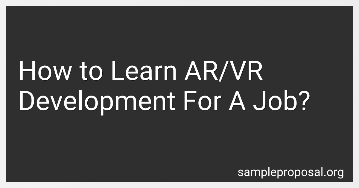 How to Learn AR/VR Development For A Job? image
