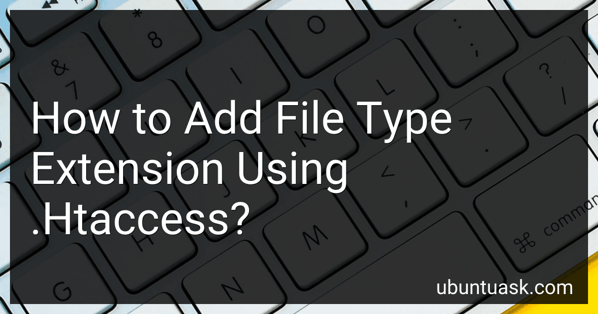 How to Add File Type Extension Using .Htaccess? image