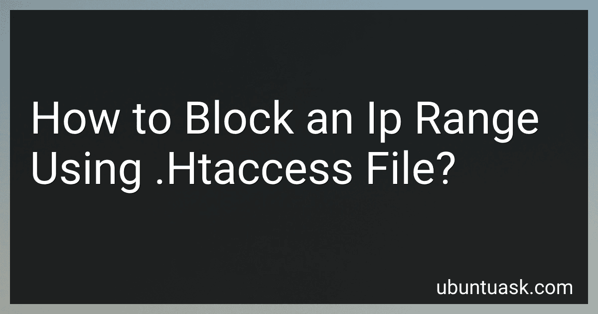 How to Block an Ip Range Using .Htaccess File? image