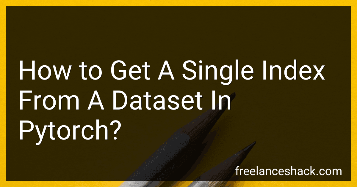 How to Get A Single Index From A Dataset In Pytorch? preview