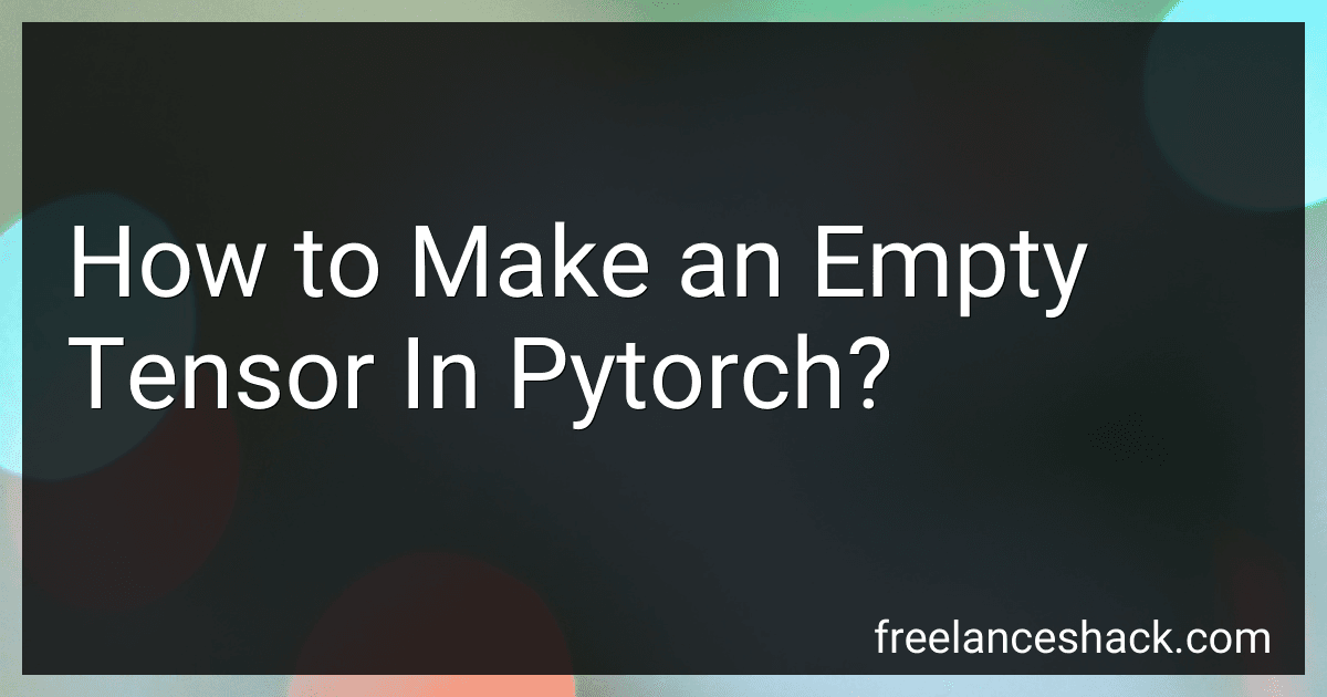 How to Make an Empty Tensor In Pytorch? image