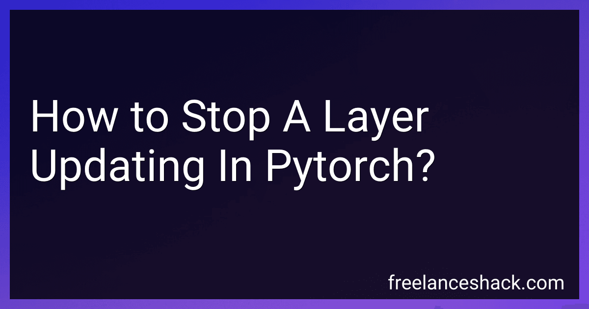How to Stop A Layer Updating In Pytorch? preview