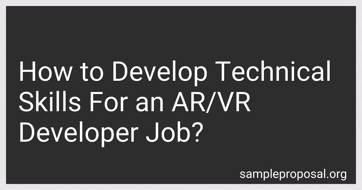 How to Develop Technical Skills For an AR/VR Developer Job? image