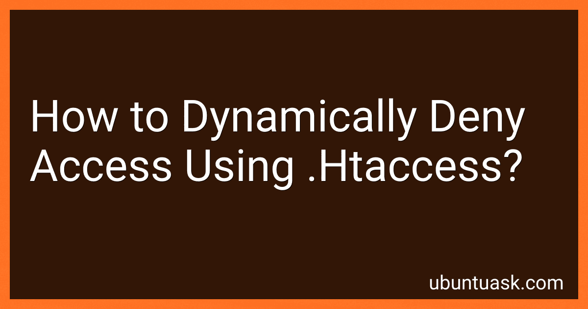 How to Dynamically Deny Access Using .Htaccess? image