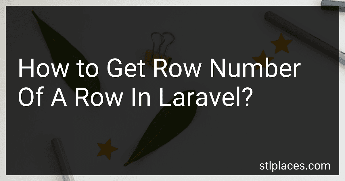 How to Get Row Number Of A Row In Laravel? image