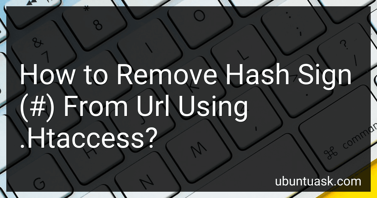 How to Remove Hash Sign (#) From Url Using .Htaccess? image