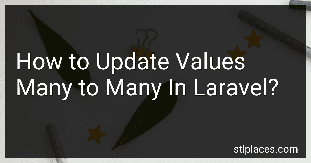 How to Update Values Many to Many In Laravel? image