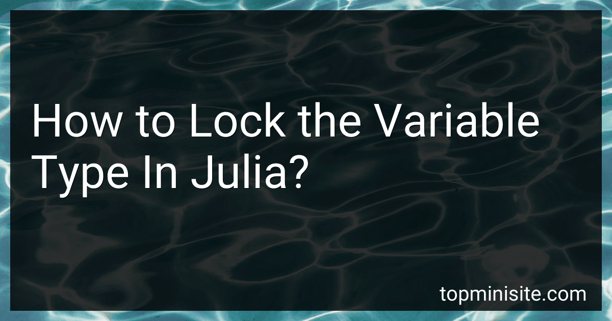 How to Lock the Variable Type In Julia? image