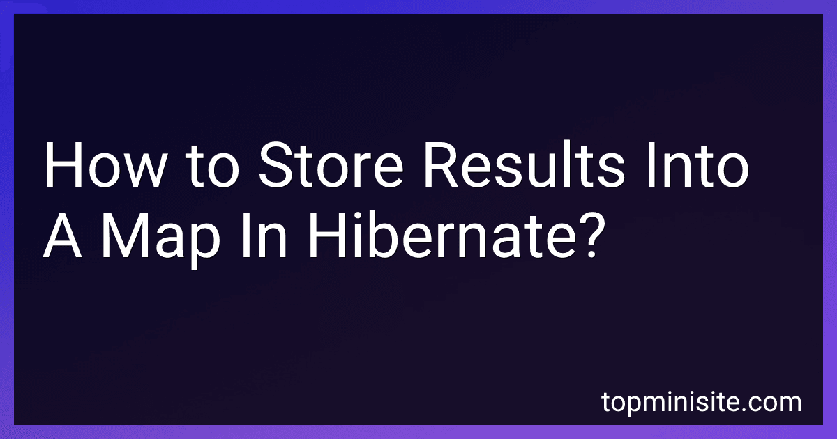 How to Store Results Into A Map In Hibernate? image