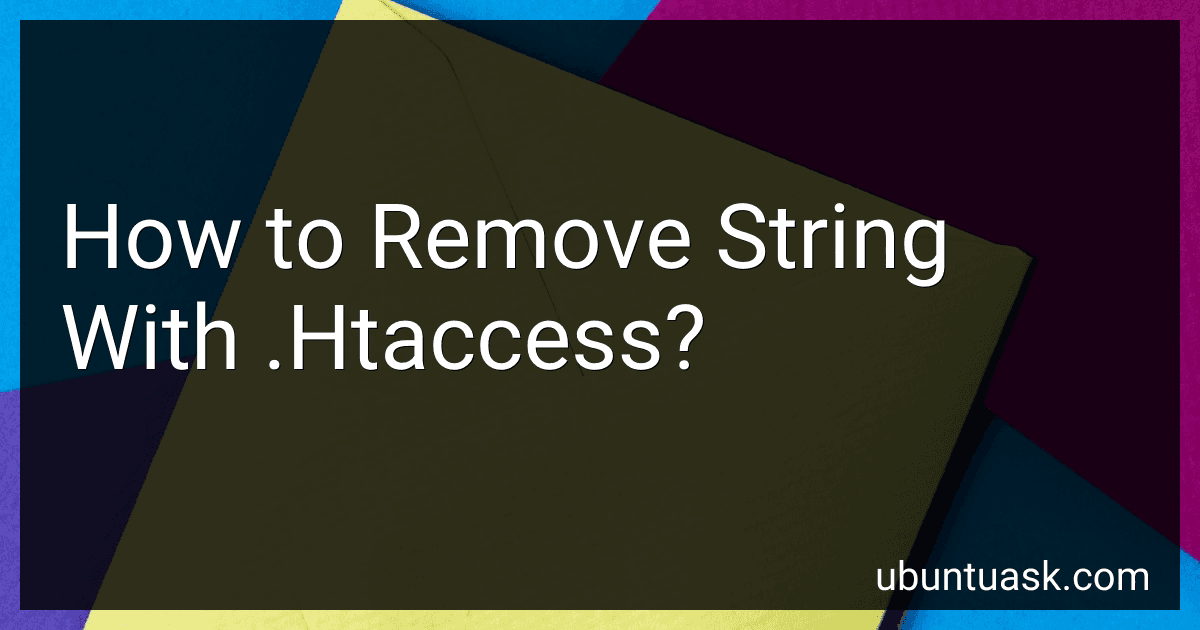 How to Remove String With .Htaccess? image