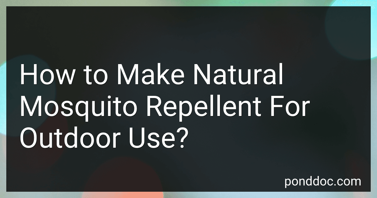 How to Make Natural Mosquito Repellent For Outdoor Use? preview