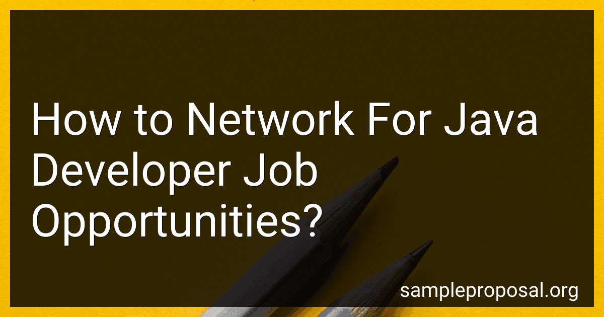 How to Network For Java Developer Job Opportunities? image