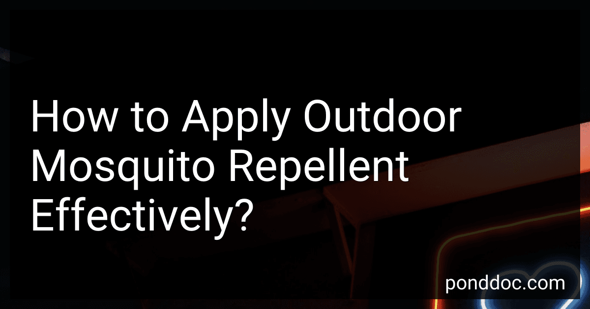 How to Apply Outdoor Mosquito Repellent Effectively? preview
