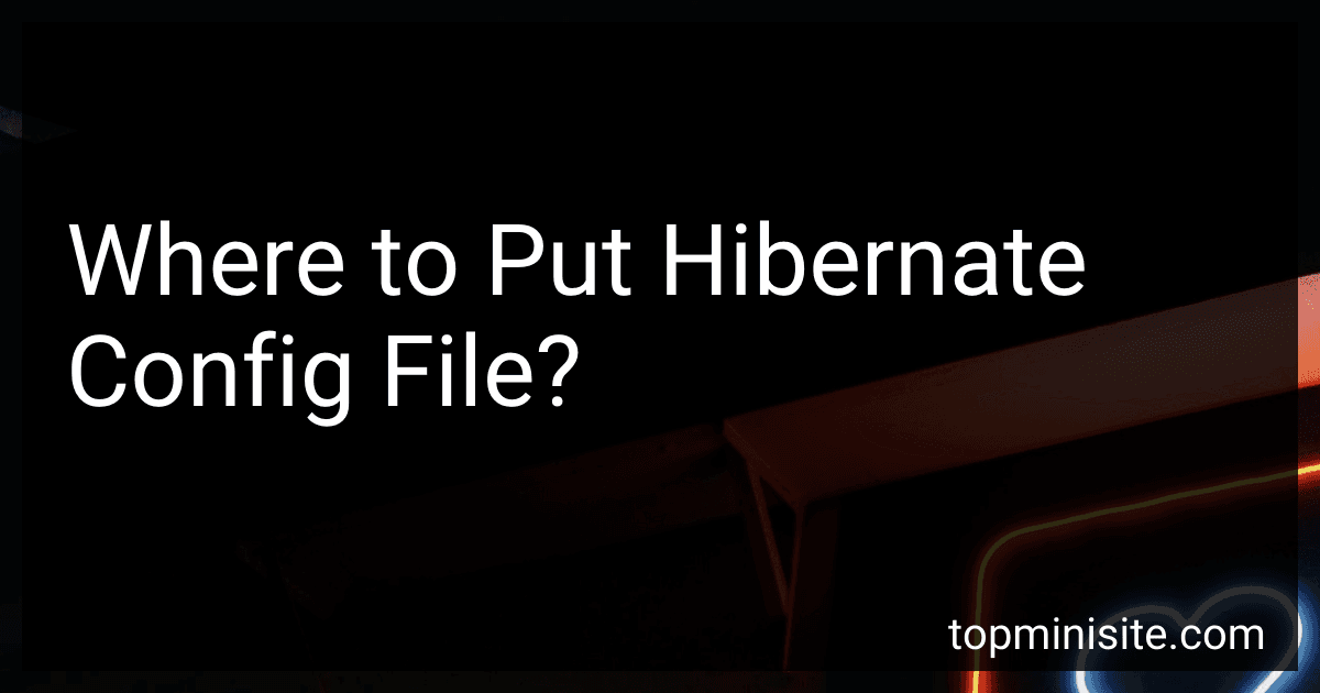Where to Put Hibernate Config File? image