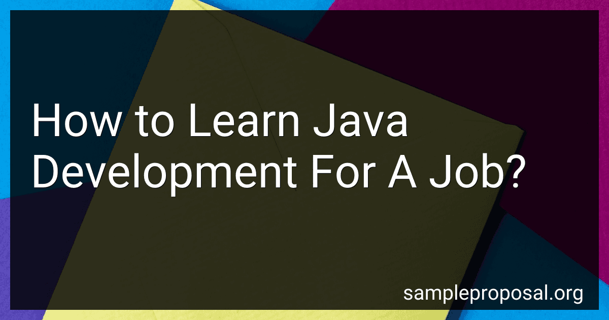 How to Learn Java Development For A Job? image