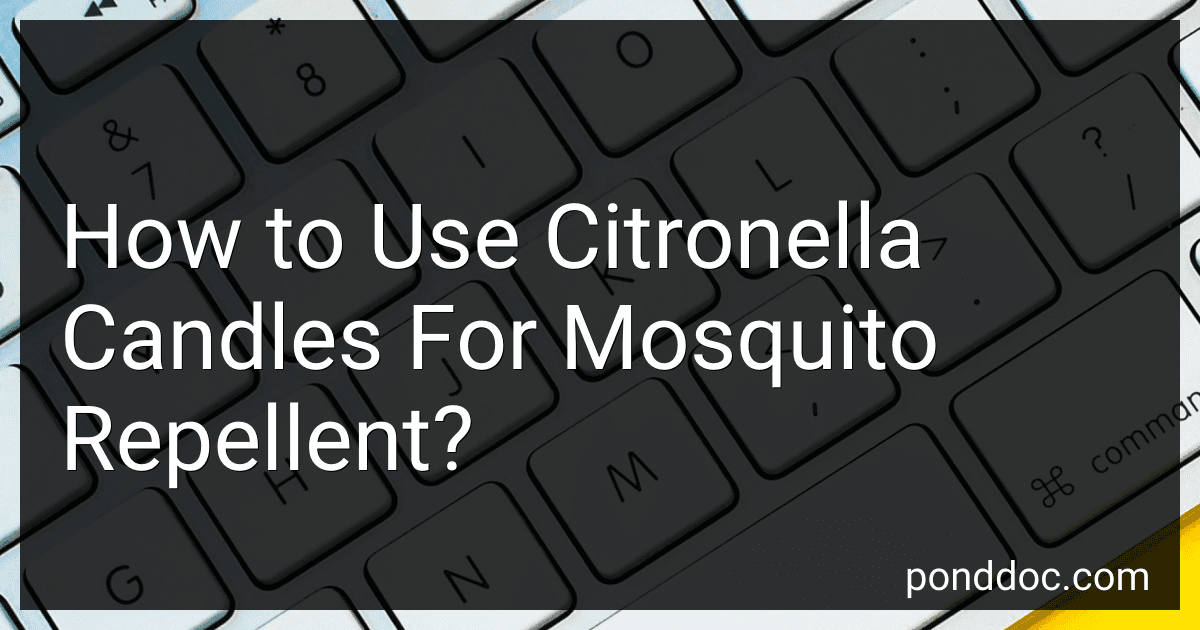 How to Use Citronella Candles For Mosquito Repellent? image