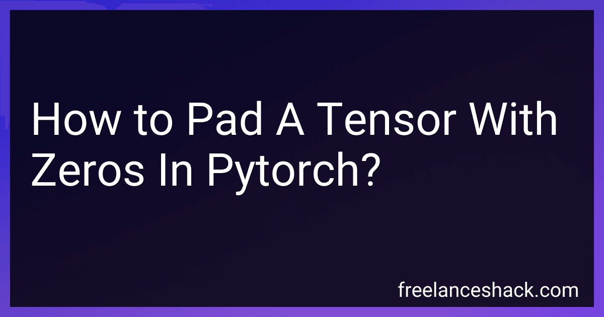 How to Pad A Tensor With Zeros In Pytorch? image