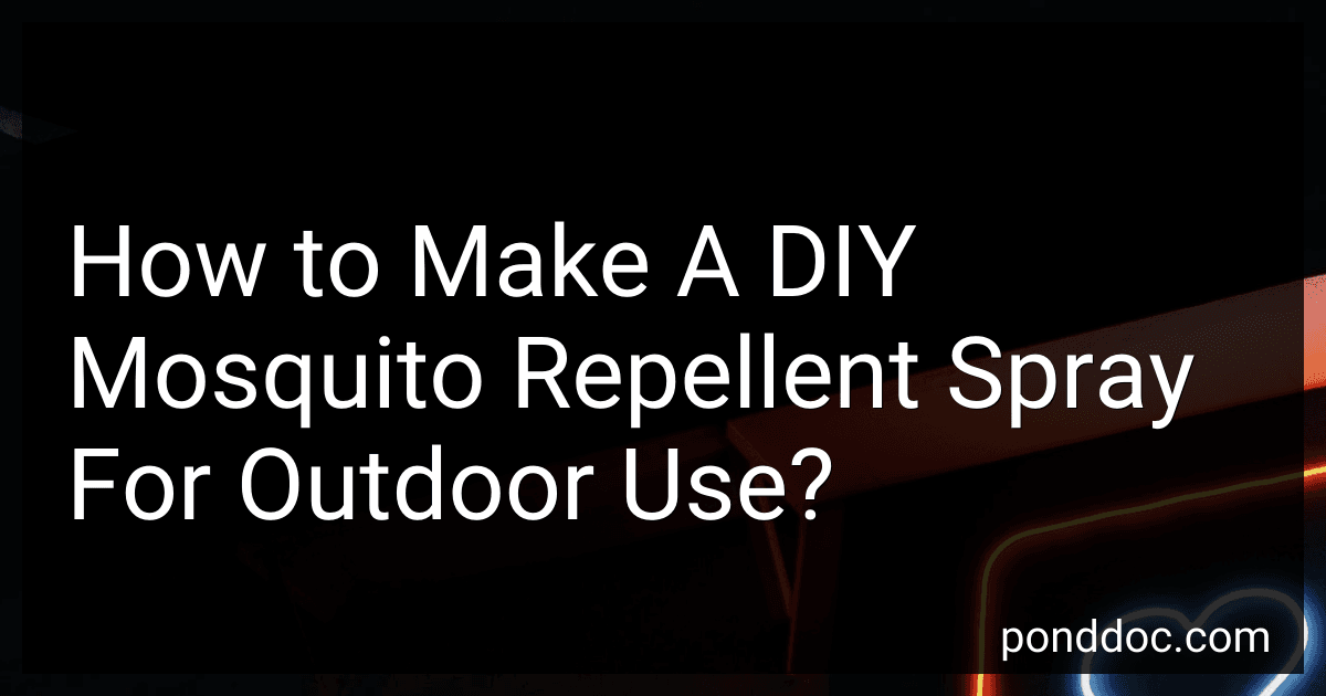 How to Make A DIY Mosquito Repellent Spray For Outdoor Use? preview