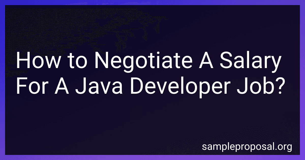 How to Negotiate A Salary For A Java Developer Job? image