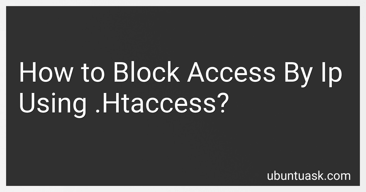 How to Block Access By Ip Using .Htaccess? image