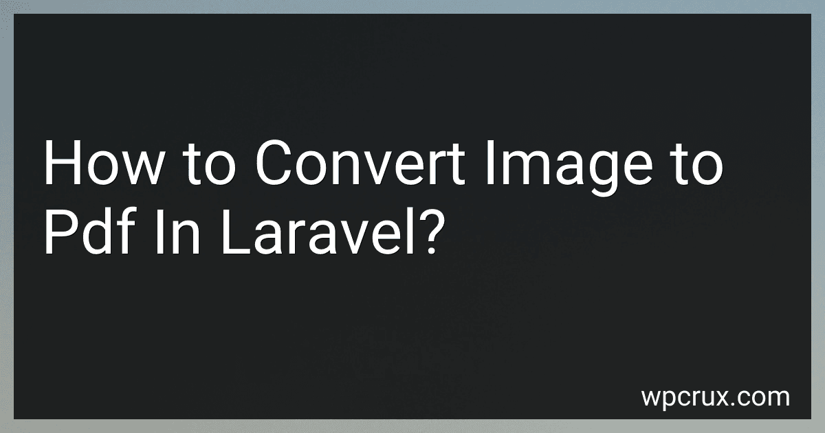 How to Convert Image to Pdf In Laravel? image