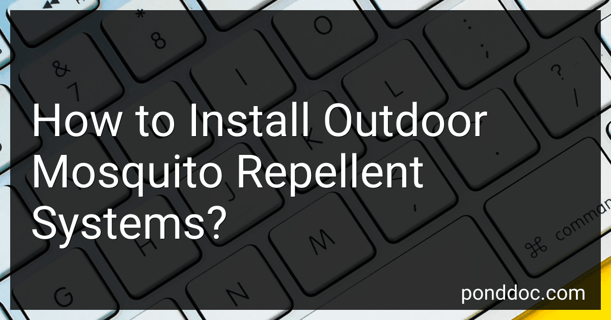 How to Install Outdoor Mosquito Repellent Systems? preview