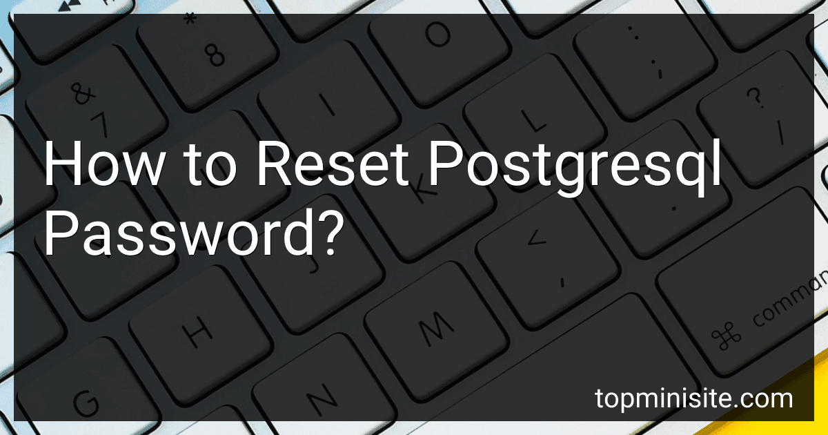 How to Reset Postgresql Password? image