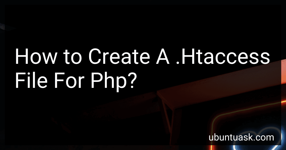 How to Create A .Htaccess File For Php? image