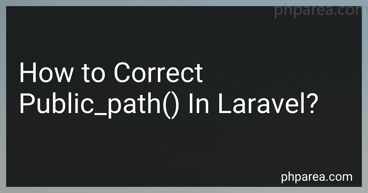 How to Correct Public_path() In Laravel? image