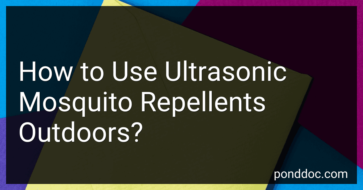 How to Use Ultrasonic Mosquito Repellents Outdoors? preview