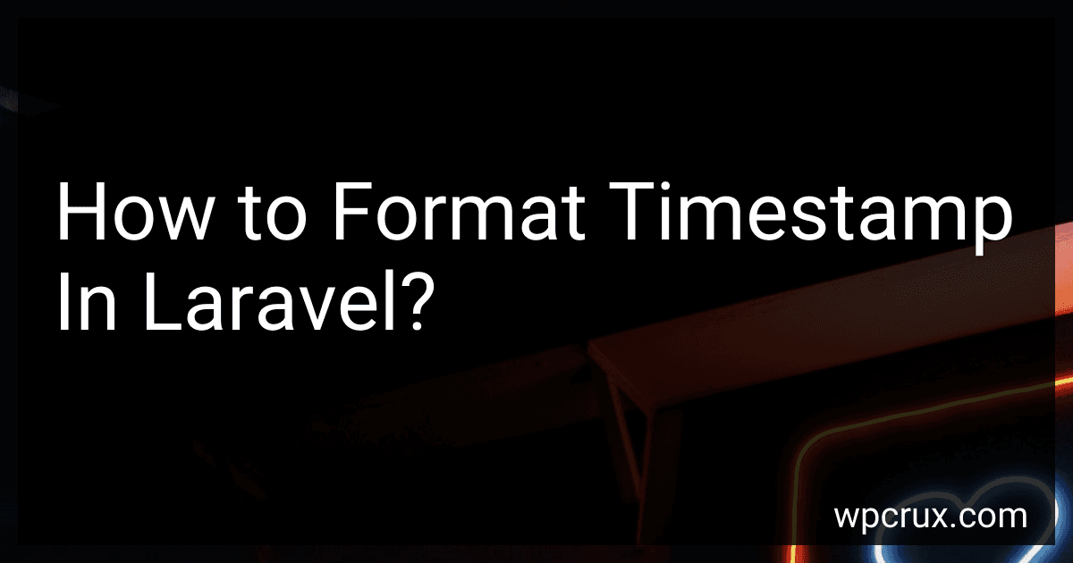 How to Format Timestamp In Laravel? image