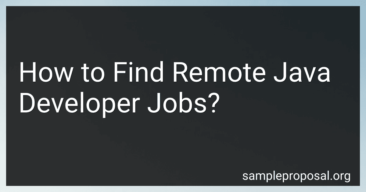 How to Find Remote Java Developer Jobs? image