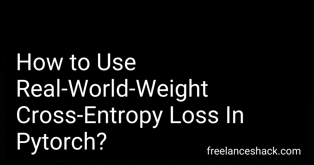 How to Use Real-World-Weight Cross-Entropy Loss In Pytorch? preview