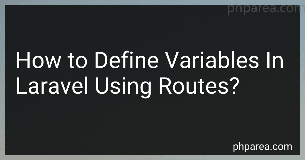 How to Define Variables In Laravel Using Routes? image