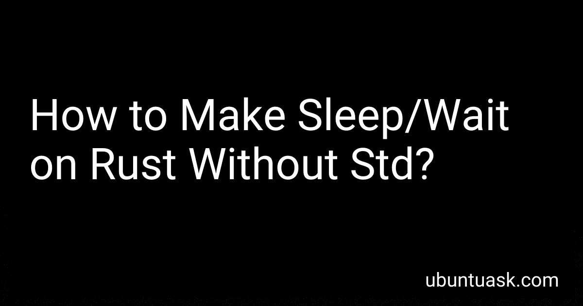 How to Make Sleep/Wait on Rust Without Std? image