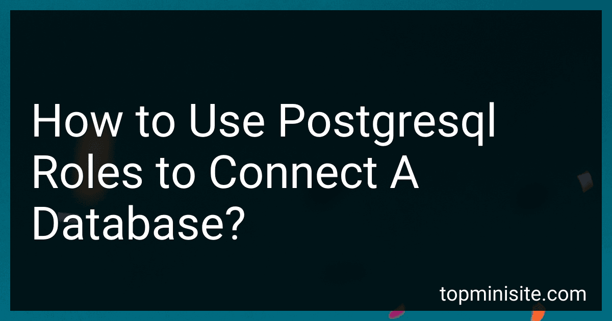 How to Use Postgresql Roles to Connect A Database? image