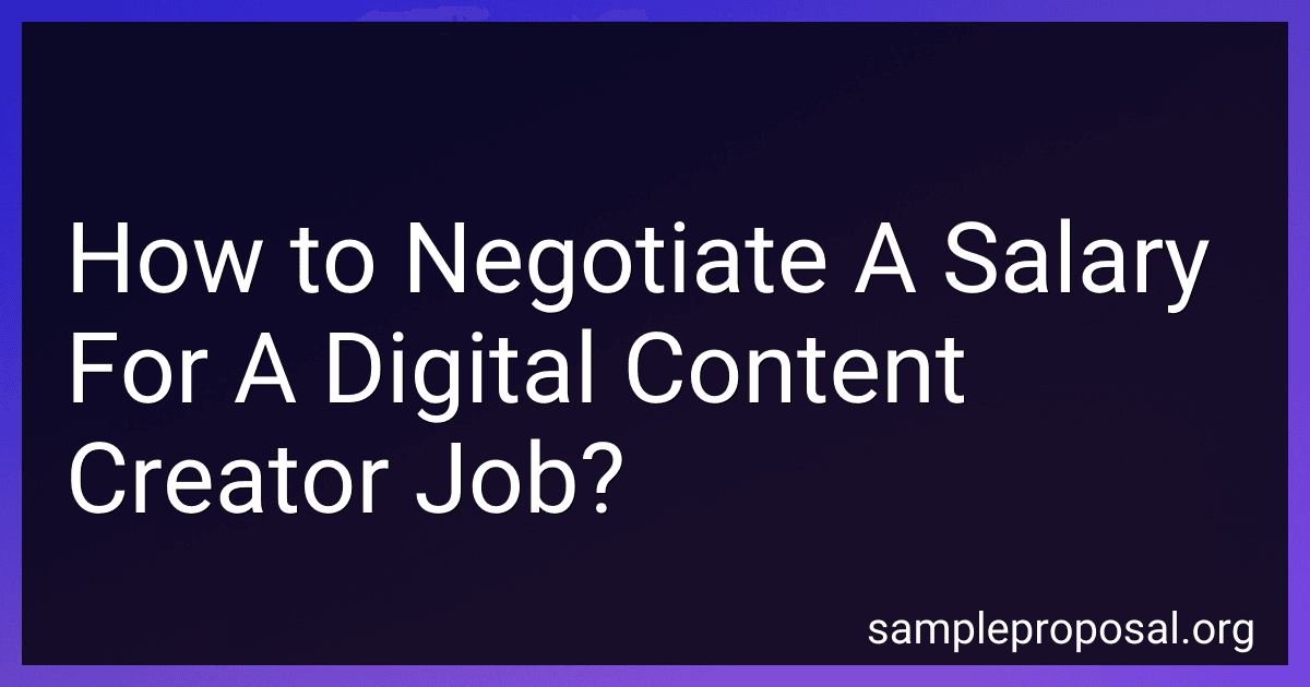 How to Negotiate A Salary For A Digital Content Creator Job? image